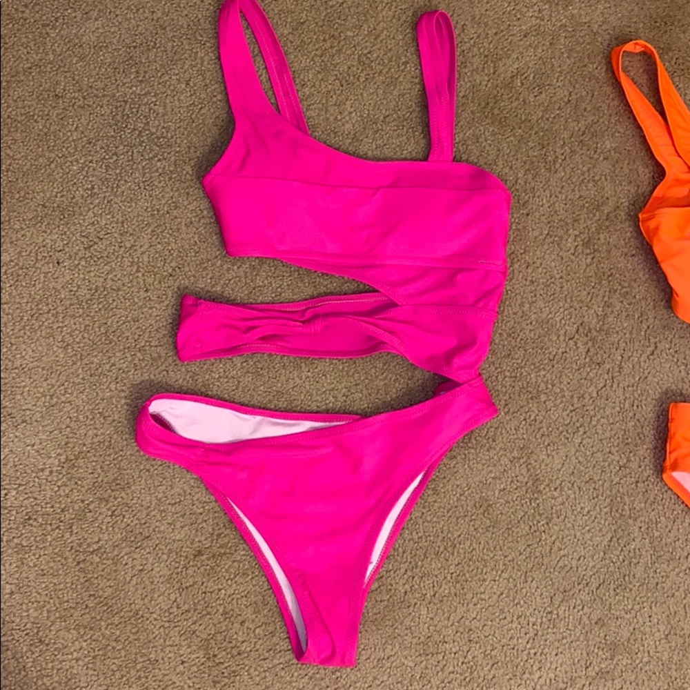 Pink Cutout One Piece